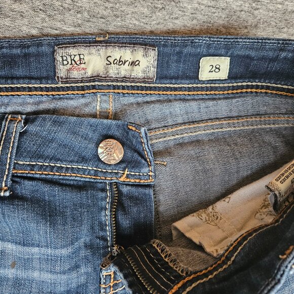 BKE Women's Sabrina Boot Cut Denim Jeans Sz28 (30X29) Regular Blue Medium Wash - Picture 9 of 15